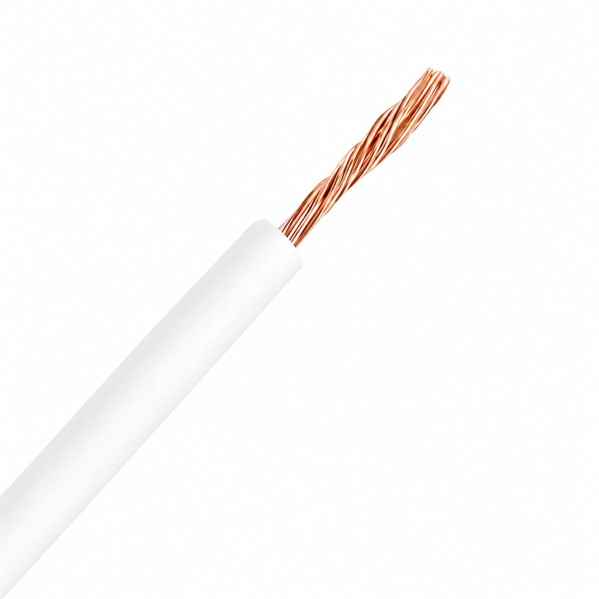 Draad VDS 12V 1,5mm2 div. kleuren per 5m - wit