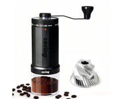 Handmatige Koffiemolen - Roestvrijstaal - Grote Capaciteit van 60g - 40 Maalinstellingen - Voor Koffieliefhebbers