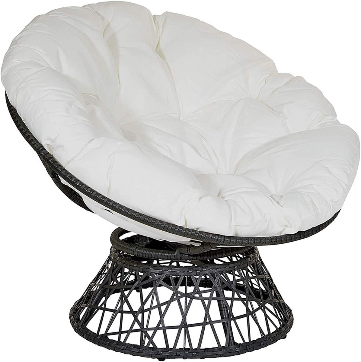 Stoelkussen - Zitkussen - Buiten Ontspannen - Waterdichte Oxford stof - 40 cm - Wit