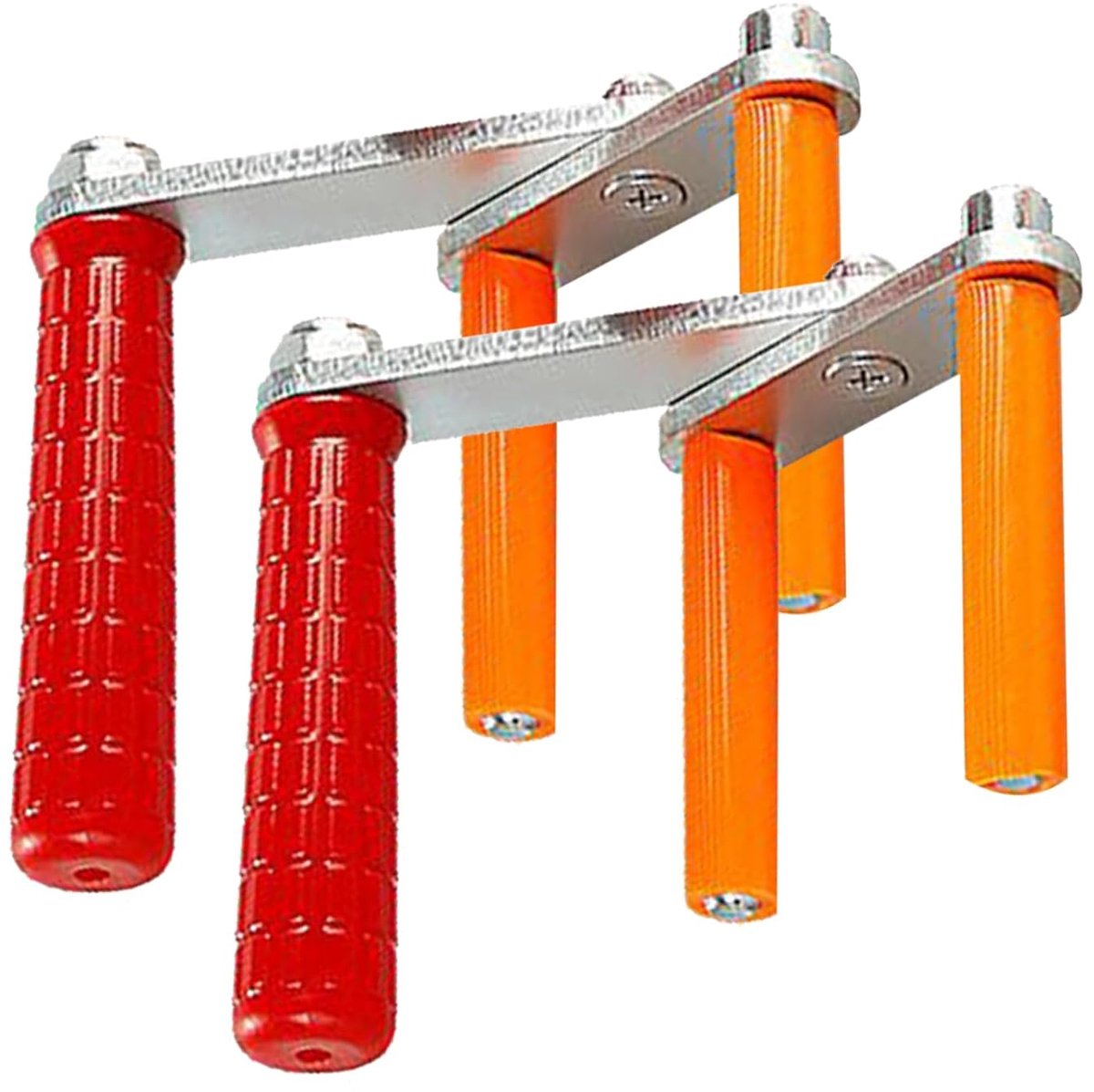 Paneeldrager 2 Stuks - Paneelgrijper Gereedschap - Plaatmateriaal Verwerken - Verstelbare Klem - 115 kg Draaglast - Rood Oranje