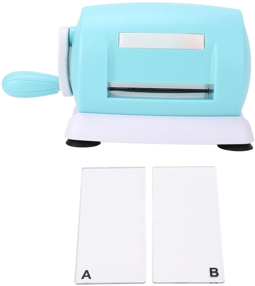 Handmatige Snijmachine Papier Snijder Kaarten Maken Ingebouwd Zuigsysteem 21.5 cm Lengte Grijs