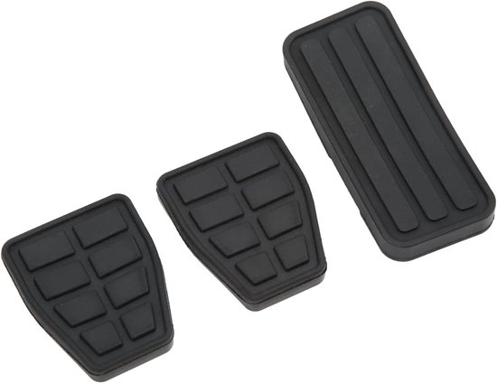 Pedaalhoezen Set - Koppeling Rem Gas - Auto Rijden - Flexibel Slijtvast Rubber - 3 Stuks - Zwart — afbeelding 2