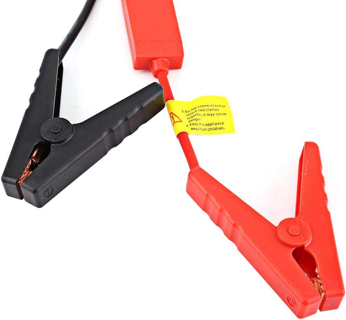 Startkabels - Accukabels - Voertuig Starten - Omgekeerd Opladen Voorkomen - 10 AWG - Zwart