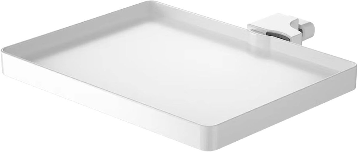 Geluidskaart Lade - Microfoon Accessoirehouder - Live Uitzendingen - Verstelbare Klem - 22 x 16 cm - Wit