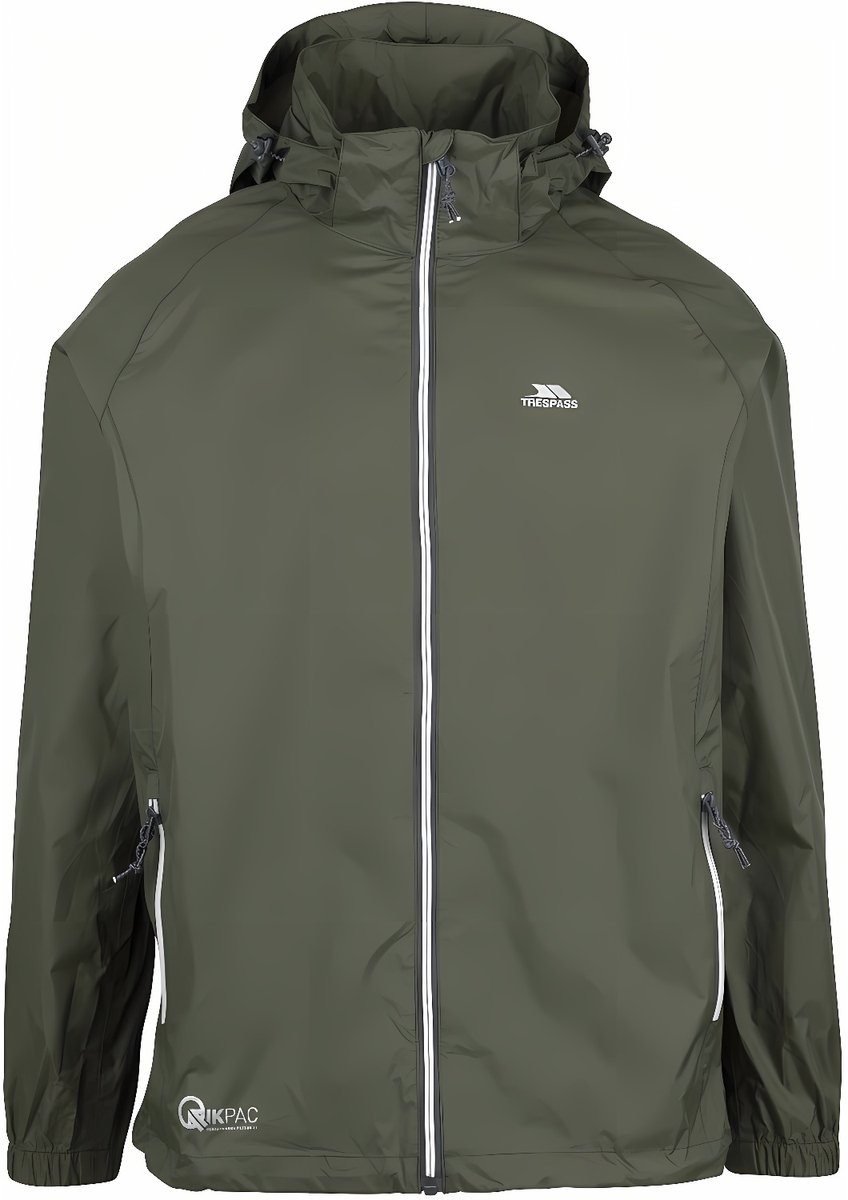 Trespass-jas Qikpac X Unisex opvouwbare jas Tp-75 Moss