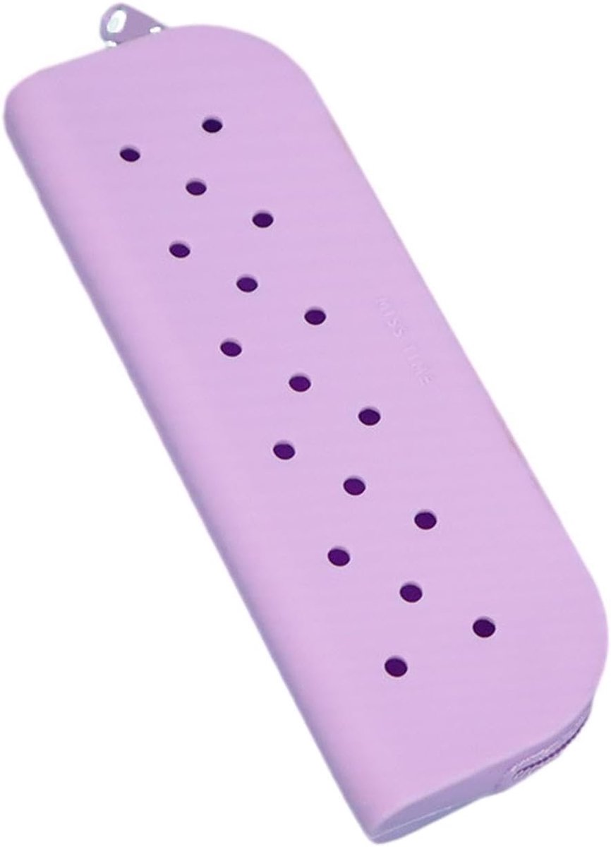 Waterdicht Siliconen Etui - Pennenhoudertje Opbergtas - Spullen Organiseren - Zacht Duurzaam Materiaal - 20 x 14 cm - Violet