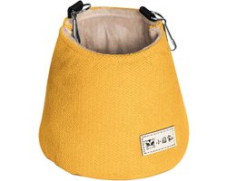 Dierenhangmat - Slaapzak - Knaagdier Comfort - Pluche voering - 15 x 15 cm - Lichtbruin