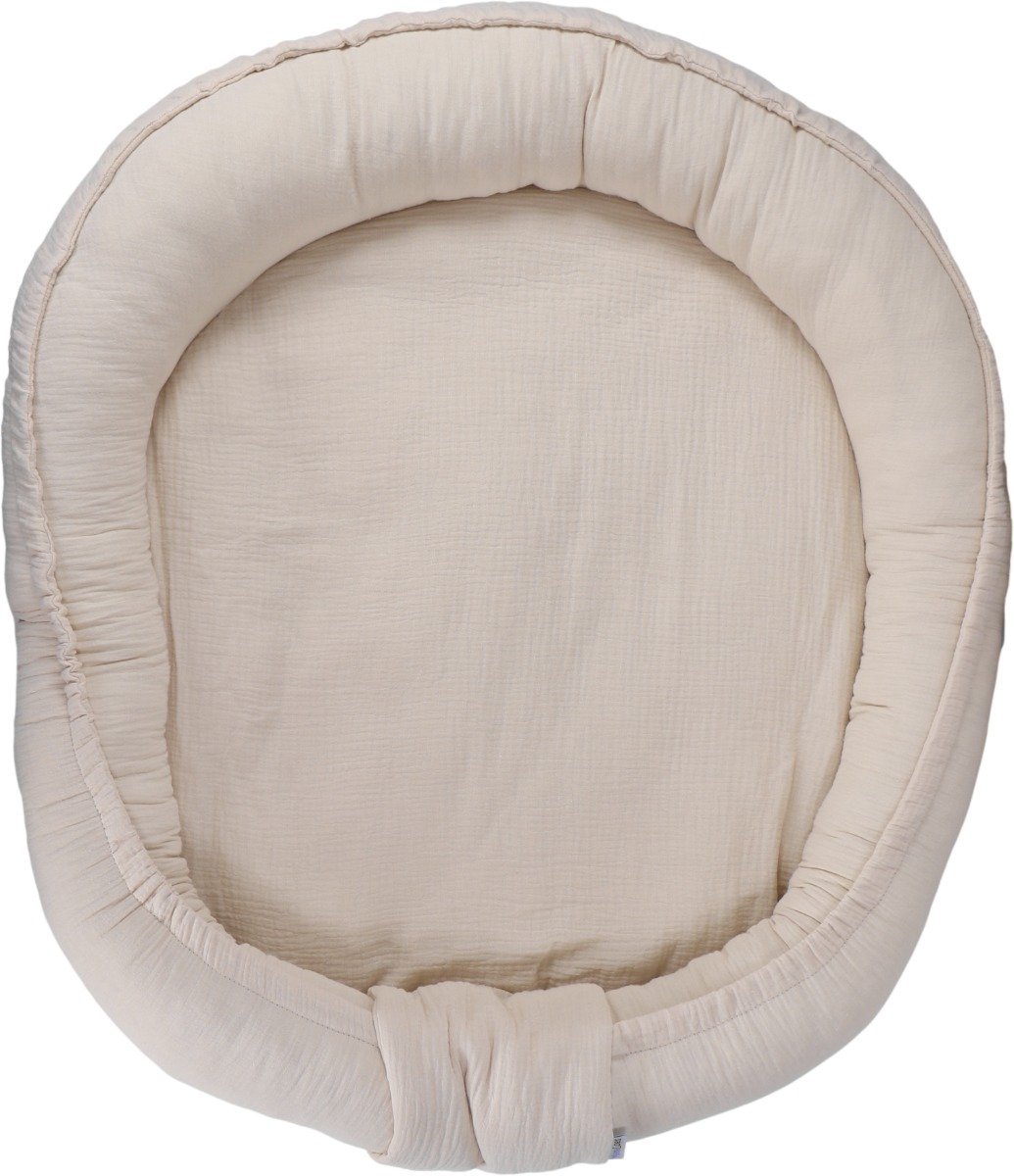 MamaLoes Soft Cotton Ecru Tweeling Babynest