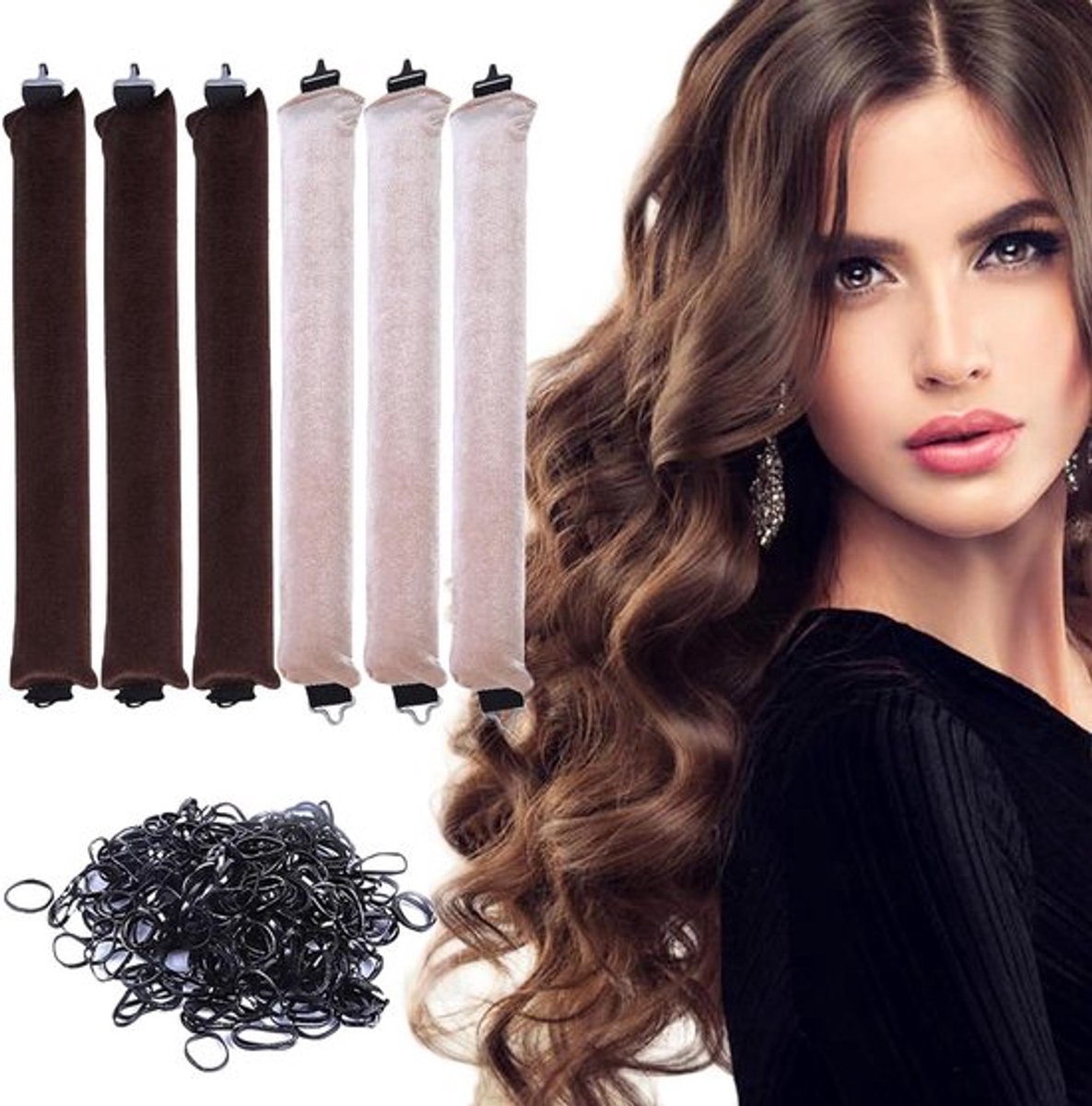 Set Inovra Plus haarrollers, 6 stukken, zacht en hitteloos