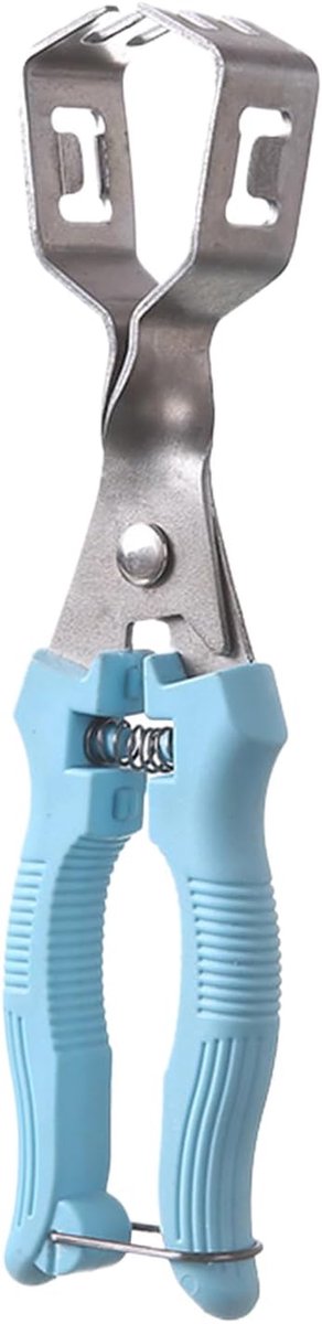 Kastanje Kraker - Notenkraker Tang - Keuken Gebruik - Ergonomische Handvatten - 22 x 1.5 cm - Zilver