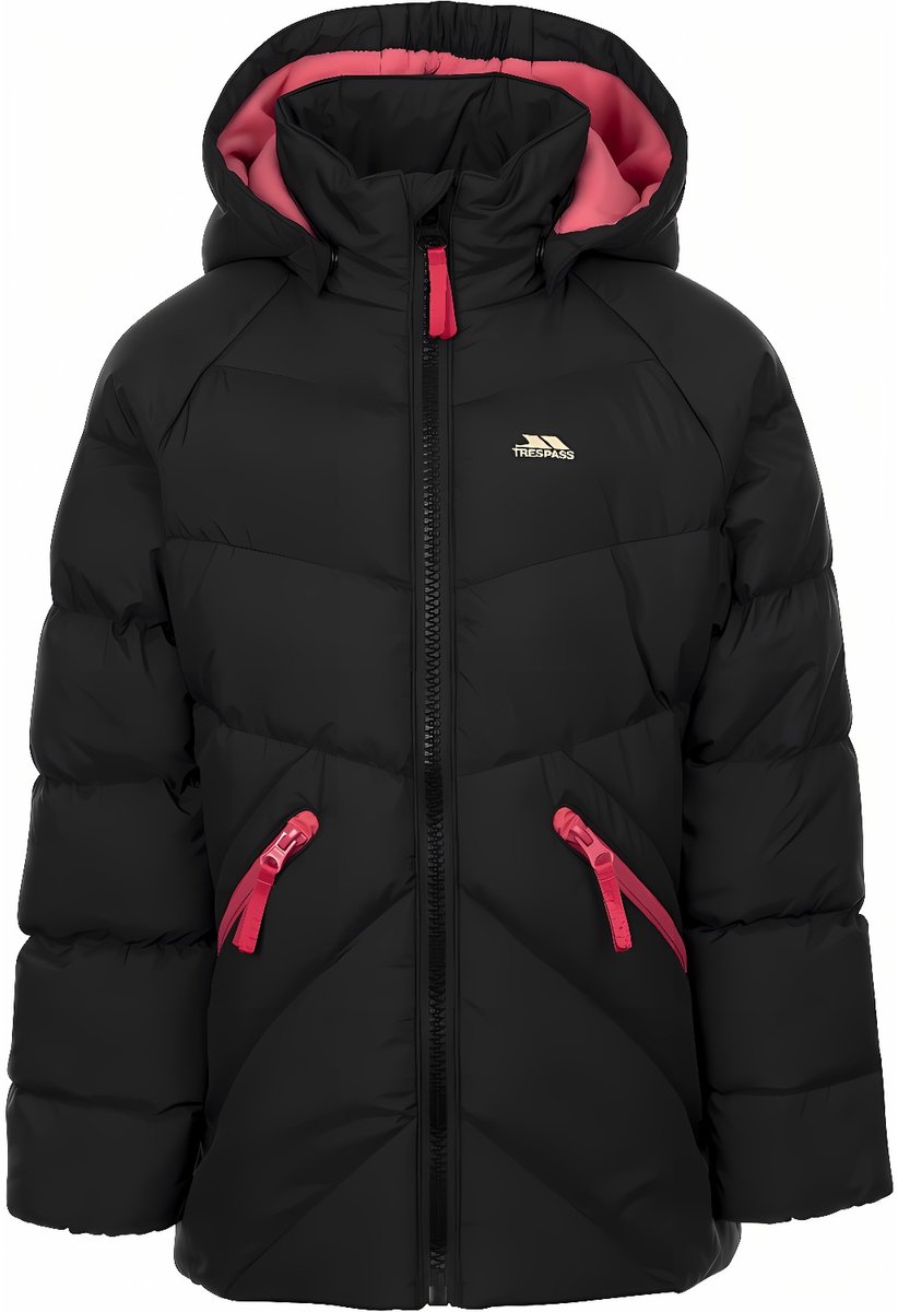 Trespass kinderwinterjas Annah Casual Jacket -3/4 Zwart