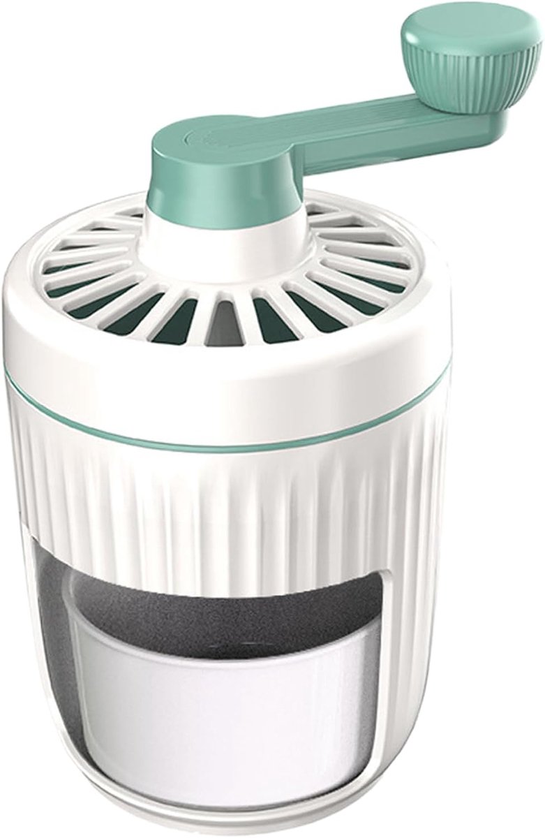 IJsmachine Handmatig IJsbreker Sneeuwkegelmaker Zomerse Drankjes Maken Afneembare Glazen Container 23 x 13 cm Groen