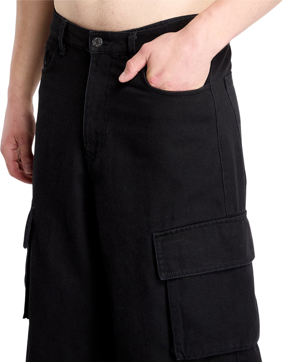 Karl Kani Karl Kani Og Baggy Twill Shorts ZWART - Maat XXL
