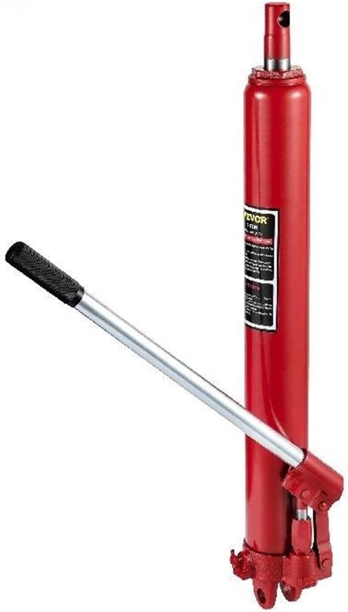 Hydraulische Krik - Takel Cilinder - Zwaar Werk - Robuuste Stalen Constructie - 8 Ton Capaciteit - Blauw