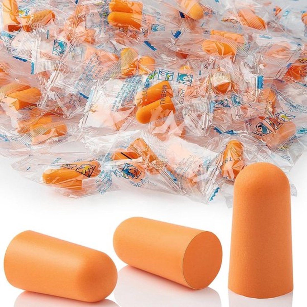 Herbruikbare oranje oordoppen 37 dB Allecto Plus