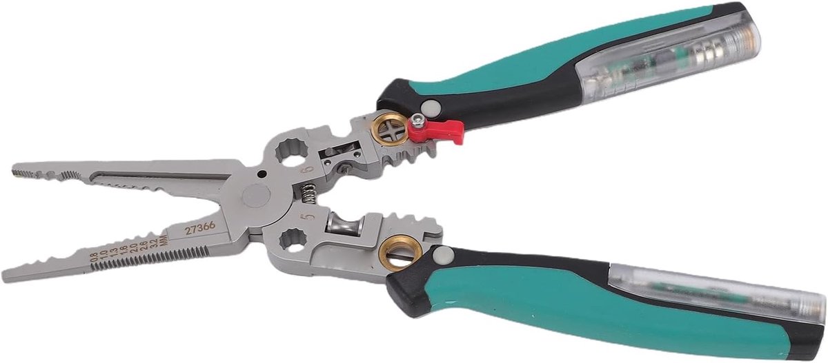 Draadtang met Tester - Multitool Tang - Elektrisch Werk - 23-in-1 Functies - AWG 20-8 - Zwart