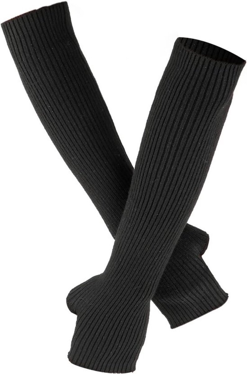 Zwartige vingerloze handschoenen - dames armwarmers