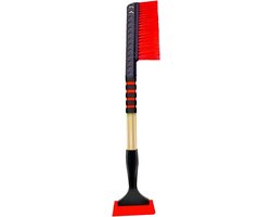 Sneeuwborstel Uitschuifbaar - Dubbele Kop Schep - Auto Winterklaar - Versterkte Dubbele Kop - 60-78 cm - Zwart
