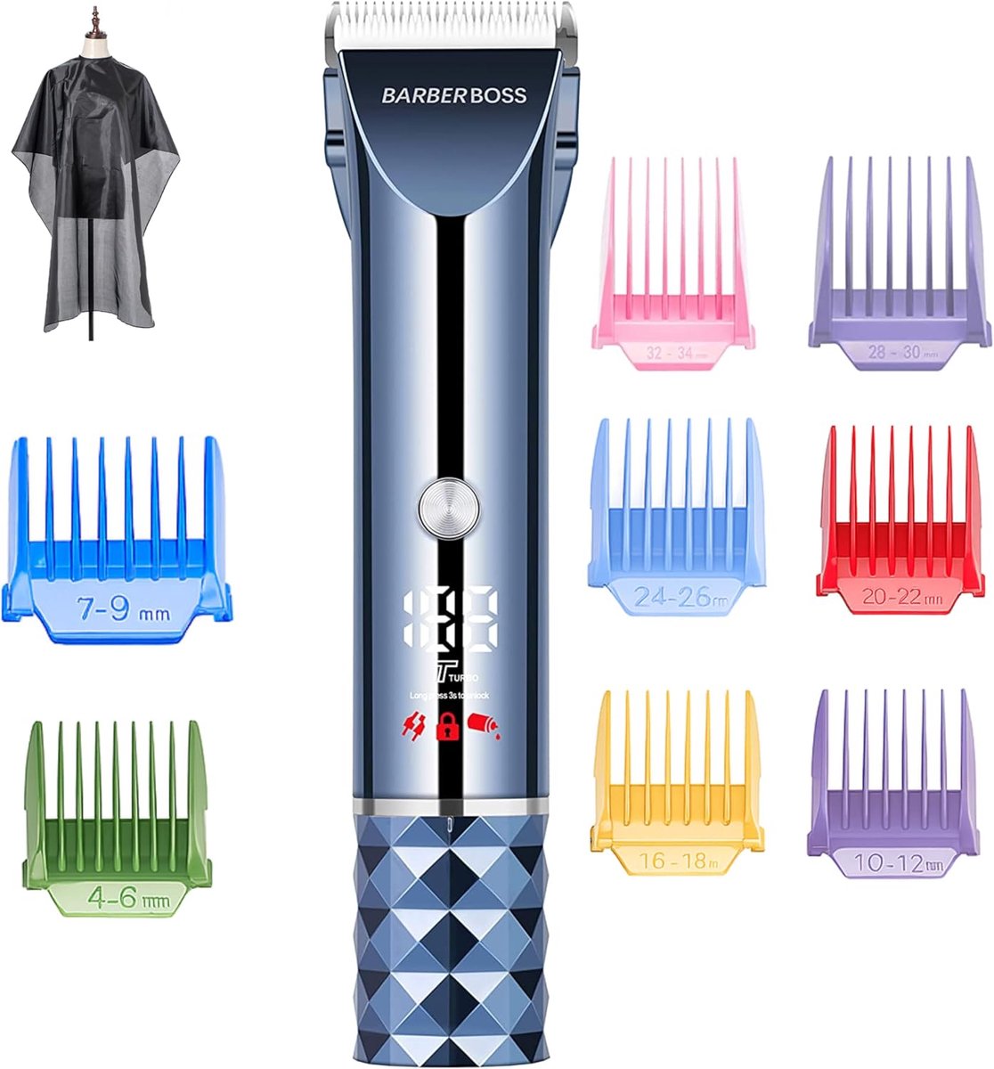 Haar en Baard Trimmer - Grooming Kit - Persoonlijke Verzorging - Dubbele Snelheid Turbo - 180 Min Draadloos - Metaal