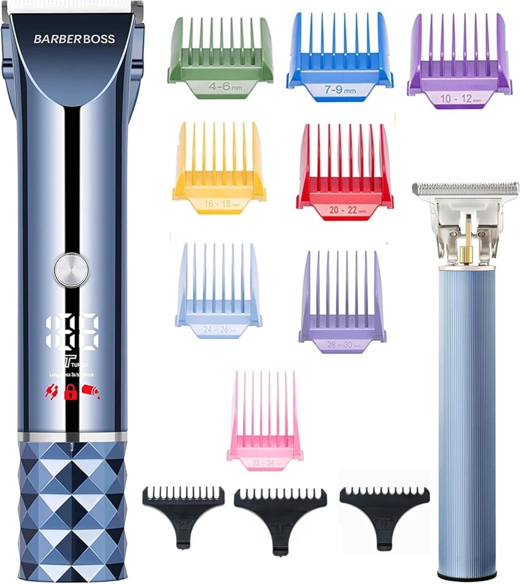 Haar en Baard Trimmer - Draadloze Trimmer - Persoonlijke Verzorging - Turbo Snelheid Modus - 120 Min Gebruik - Zwart