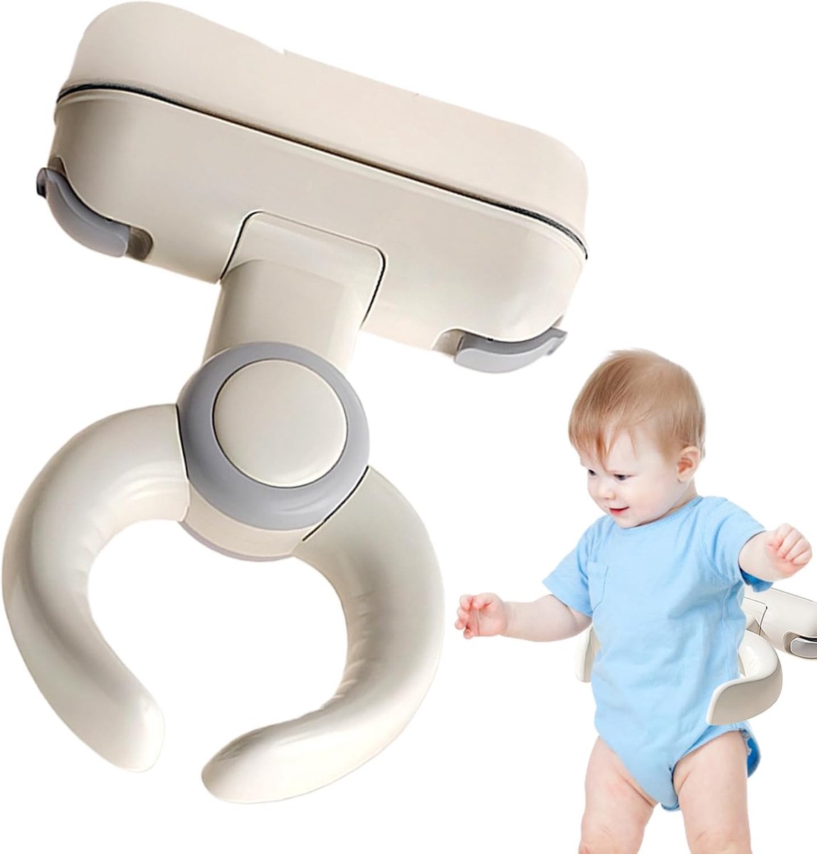 Baby Douche Stoel - Badondersteuning Kind - Veilig Baden - Verstelbare Hoogte - 26-35 cm - Grijs