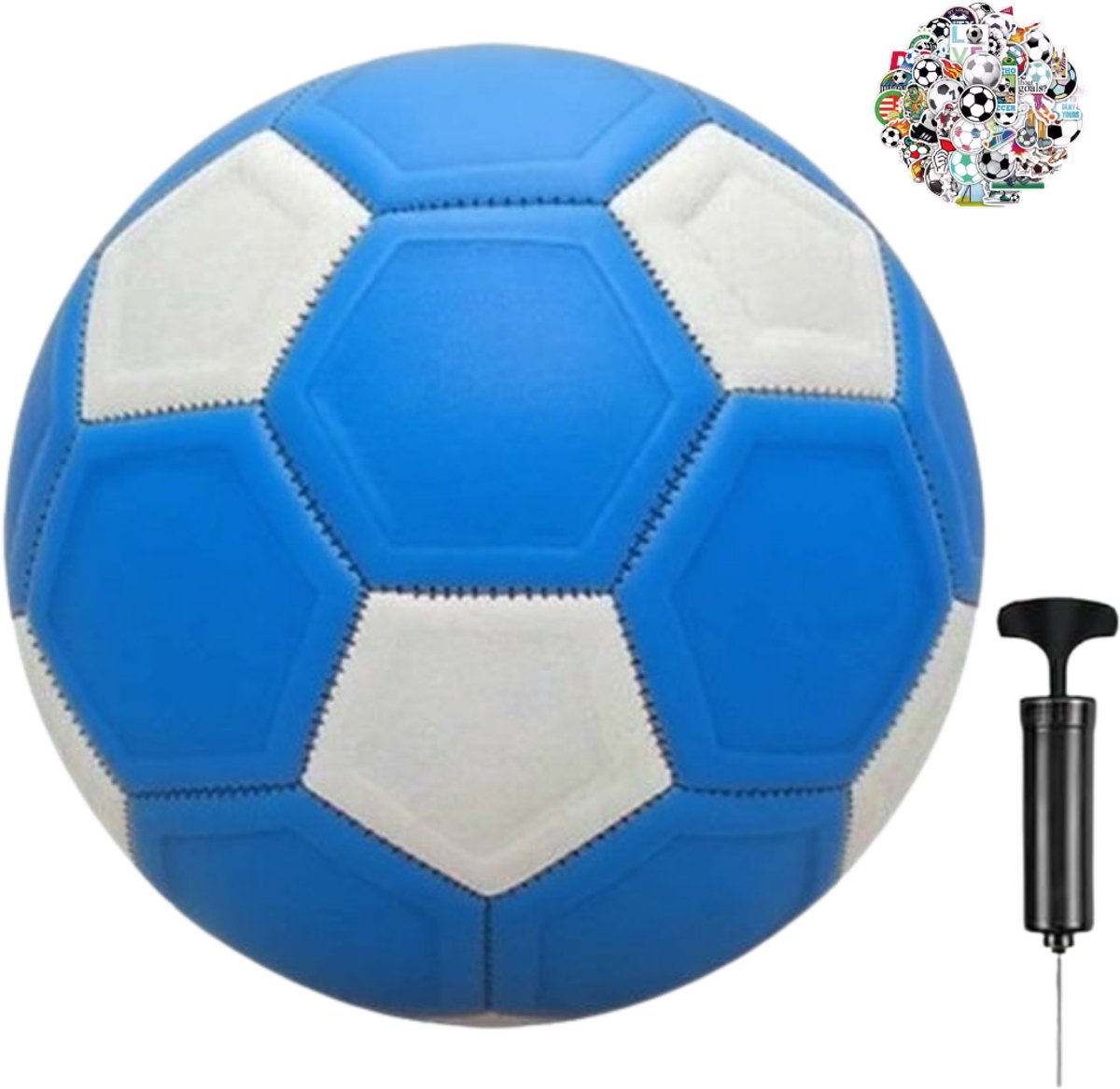 Luumuu Curvebal - Curve Bal - Voetbal voor kinderen - Kickerball - Soccer Ball - Maat 5 - Inclusief pomp