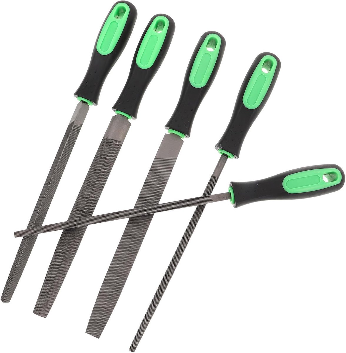 Houtbewerking Vijlen Set - Schraapvijlen Metaal - Hout Vormgeven - Ergonomische Handgrepen - 5 Delig - Multi