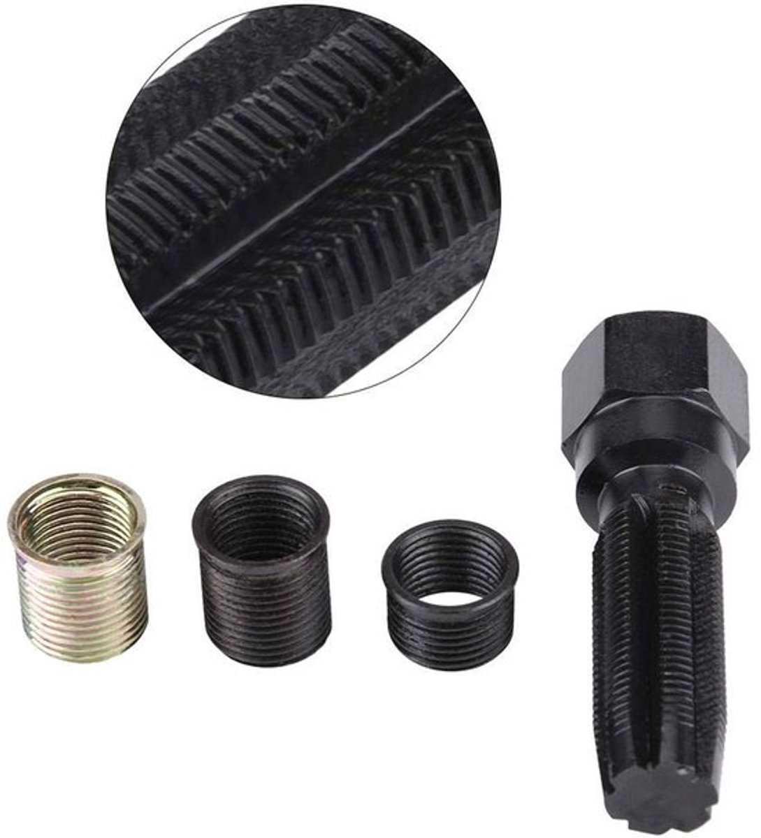Inovra Plus - 16-delige bougieschroefdraadreparatieset voor auto - M16 x 1.25 en