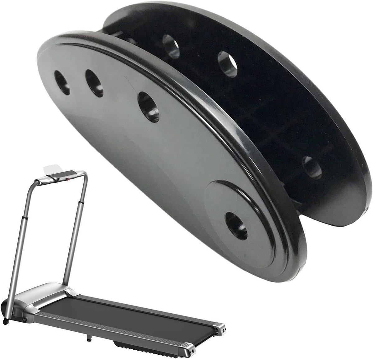 Verhogingsblokken Loopband - Helling Wiggen - Training Intensiveren - Versterkte Stabiliteit - 114 cm Lengte - Zwart