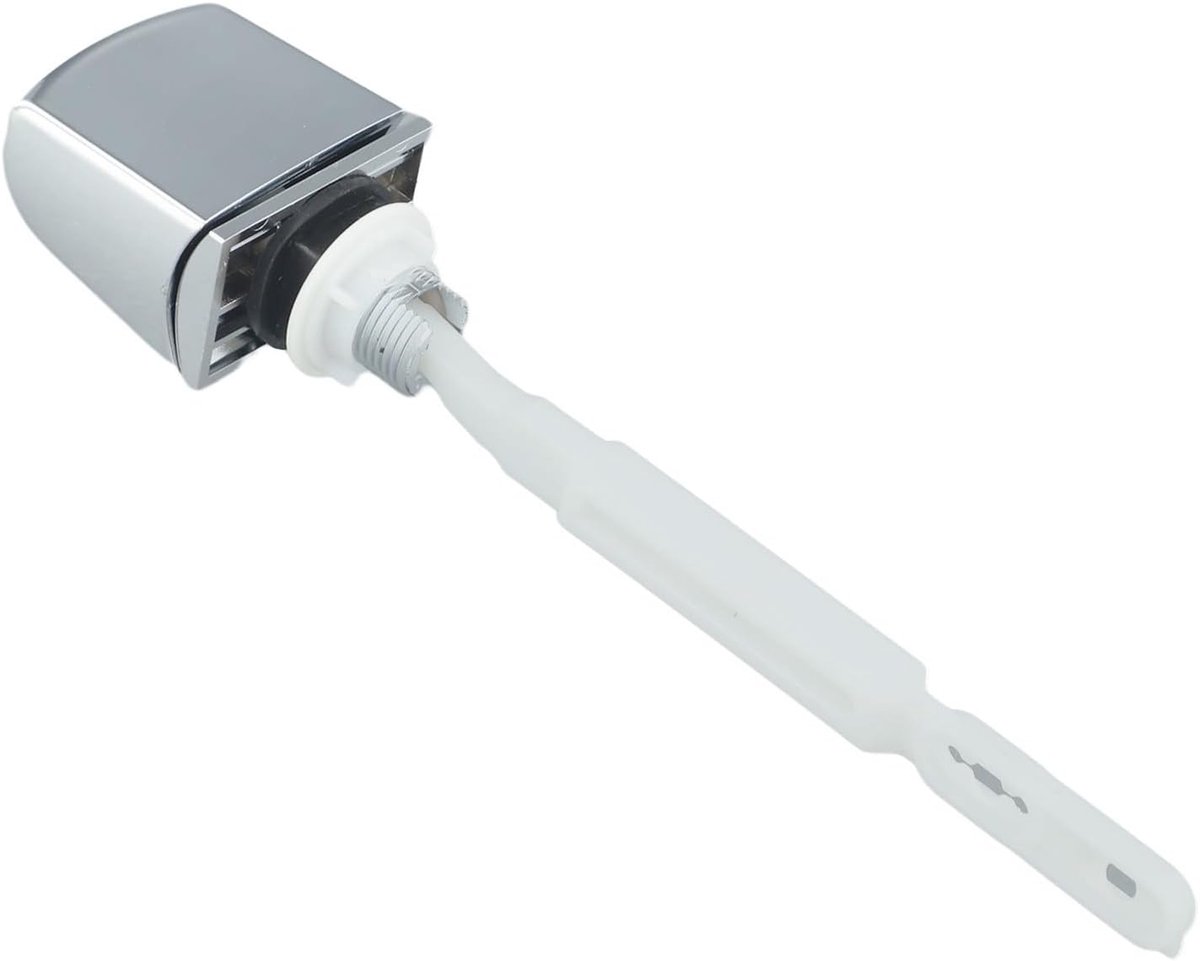 Toilet Spoelhendel - Reserveschakelaar Badkamer - Toilet Reparatie - Verchroomd ABS - 20 x 6 x 3 cm - Zilver