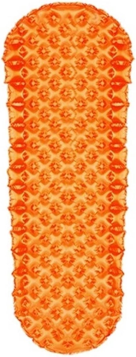 Camping slaapmat - Luchtbed opblaasbaar - Buiten slapen - Waterdicht en duurzaam - 500 Gram - Oranje