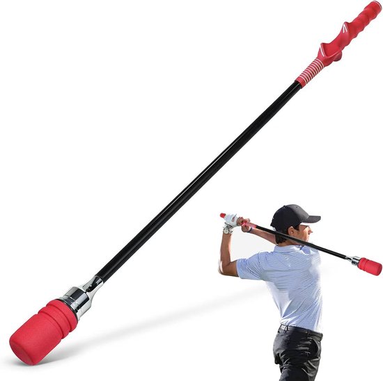 Golfswing Trainer - Golf Oefenhulp - Swing Verbeteren - Auditieve Feedback - 80cm - Rood — afbeelding 4