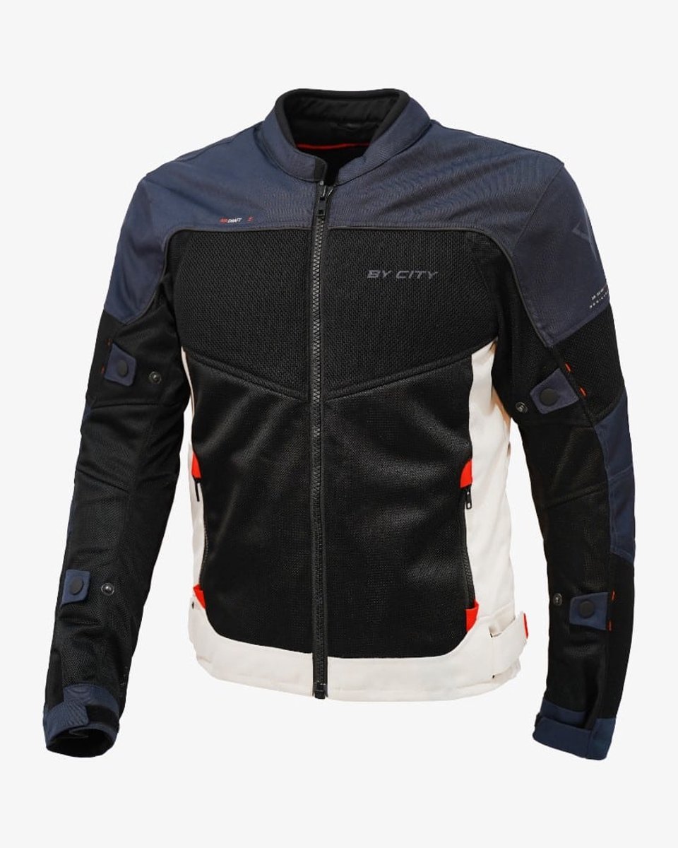 bycity-luma-heren-motorjas-doorwaaijas-zomerjas-CE gecertificeerd-protectie-blauw-L