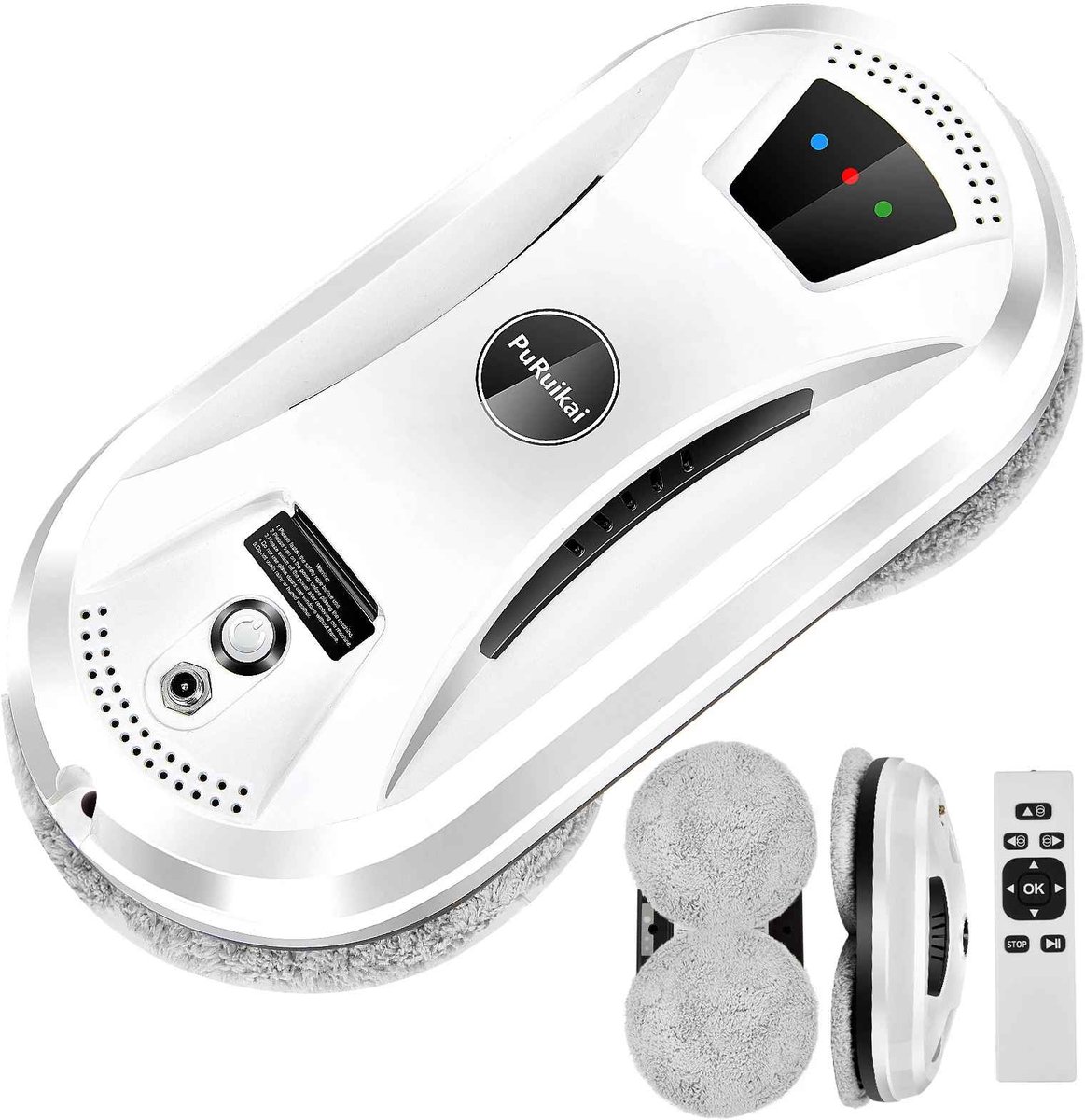Casa Living Robot Ramenwasser - Elektrische Raamreinigingsrobot - 5600 Pa Zuigkracht - Afstandsbediening - 5 Meter Snoer