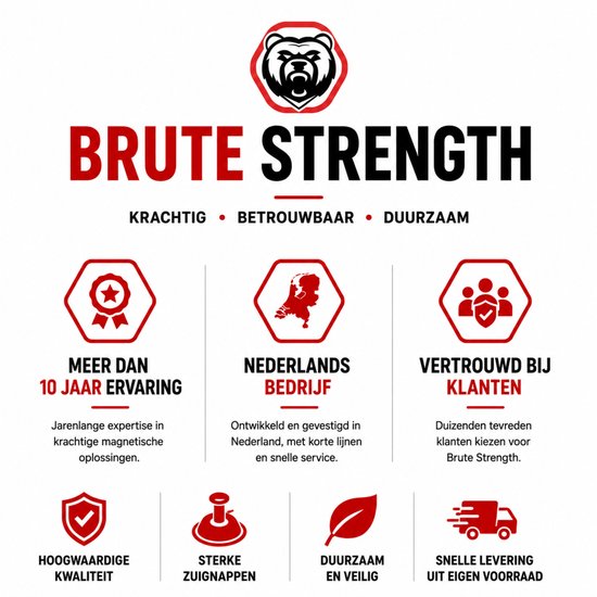 Brute Strength - 15 x Ventouse avec Filetage - 40MM M4x10 - Ventouse avec Crochet Alternative au Film de Fenêtre - Ventouses Protection Solaire - Crochets Ventouse - Écrou - Crochets de Suspension