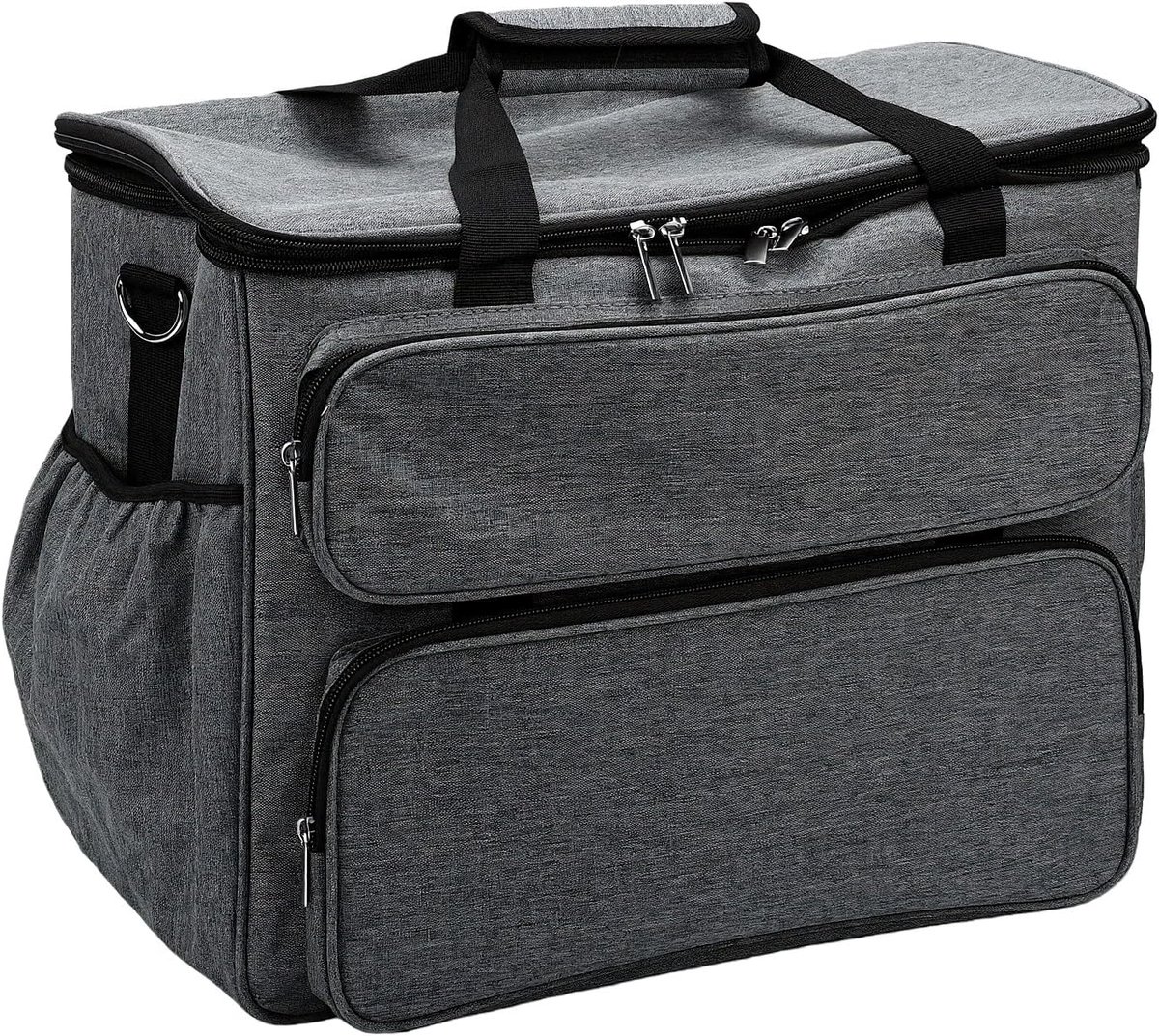 Naaimachine Draagtas - Opbergkoffer - Naaien en Transport - Veelzijdige Draagopties - 42x22x35 cm - Zwart