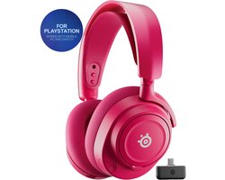 SteelSeries Arctis Nova 7P Gen 2 - Draadloze Gaming Headset - 50 uur accuduur - PlayStation, PC, Switch & Mobiel - Magenta