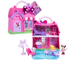 Disney Junior Minnie Mouse - Mini Poppenhuis – Draagbaar Speelhuis met Minnie Mouse & Cream Puff