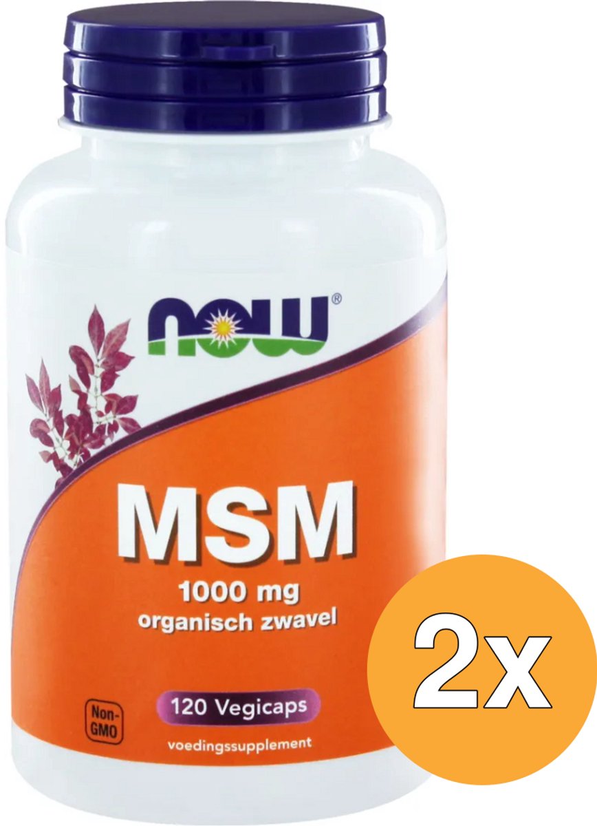 2x Now Msm 1000 Mg (120 vega capsules)