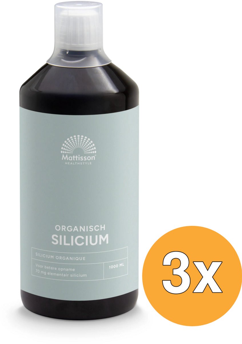 3x Mattisson Organisch Silicium (1000 ml)