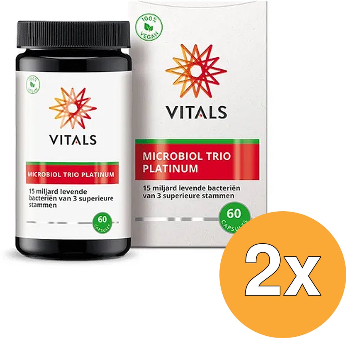 2x Vitals Microbiol trio platinum (60 capsules)