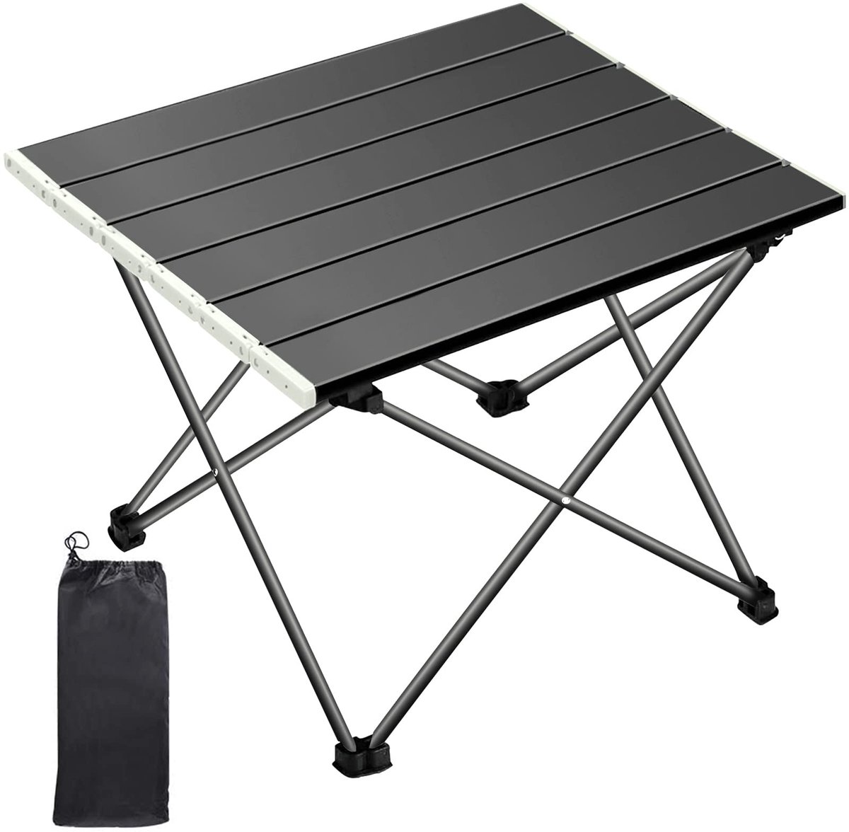 Opvouwbare Campingtafel - Lichtgewicht Aluminium Vouwtafel - Compact - Inclusief Draagtas - Draagvermogen 15 kg - Voor Camping, Picknick, Vissen, Wandelen & Outdoor