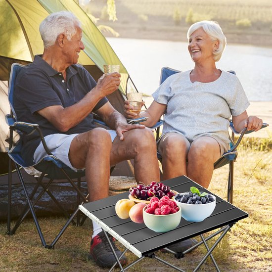 Opvouwbare Campingtafel - Lichtgewicht Aluminium Vouwtafel - Compact - Inclusief Draagtas - Draagvermogen 15 kg - Voor Camping, Picknick, Vissen, Wandelen & Outdoor — afbeelding 5