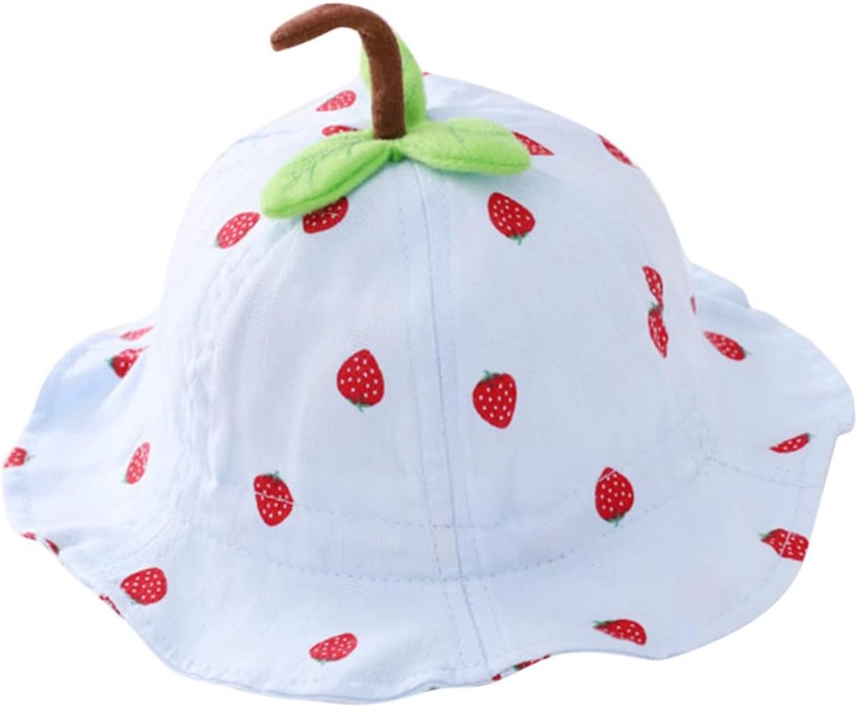 Kinder Zonnehoed - Zomerhoed Baby - Buitenactiviteiten Bescherming - Brede Rand - 60 x 50 cm - Blauw