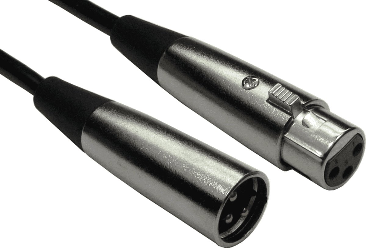 XLR Male to Female - 3 Meter - Zwart - Audiokabel - 3 Pins - Professionele Kabel