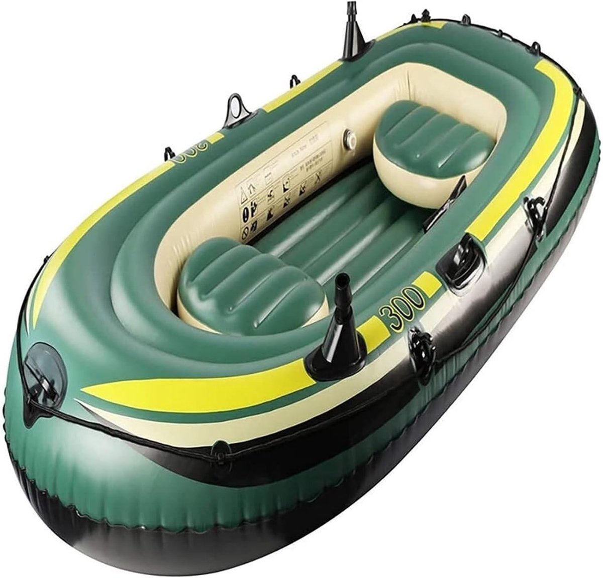 Opblaasbare Kajak - Water Boot - Vissen en Recreatie - Stevig PVC Materiaal - 230x130x35 cm - One Color