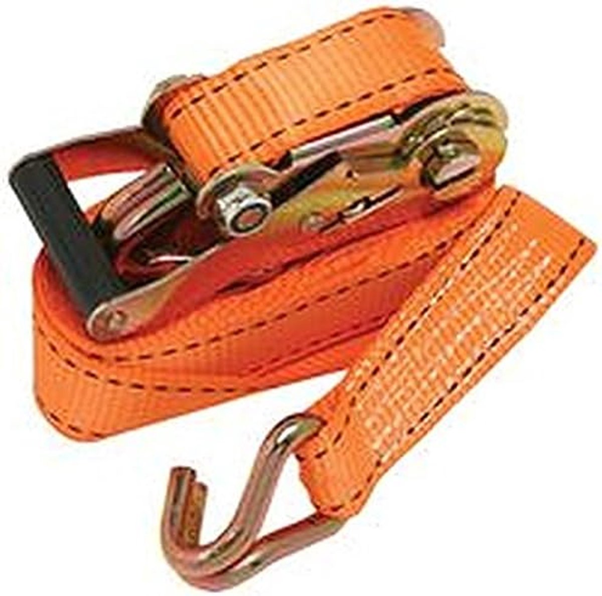 Spanbanden Set - Bevestigingsbanden Ratel - Vastzetten Lading - Sterke Gesp - 5 Meter 38mm - Zwart