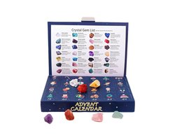 Crystal Adventskalender 2026 Kids Crystal Gemstone Crystal Collection Kerst Countdown Speelgoed Edelsteen Leerset