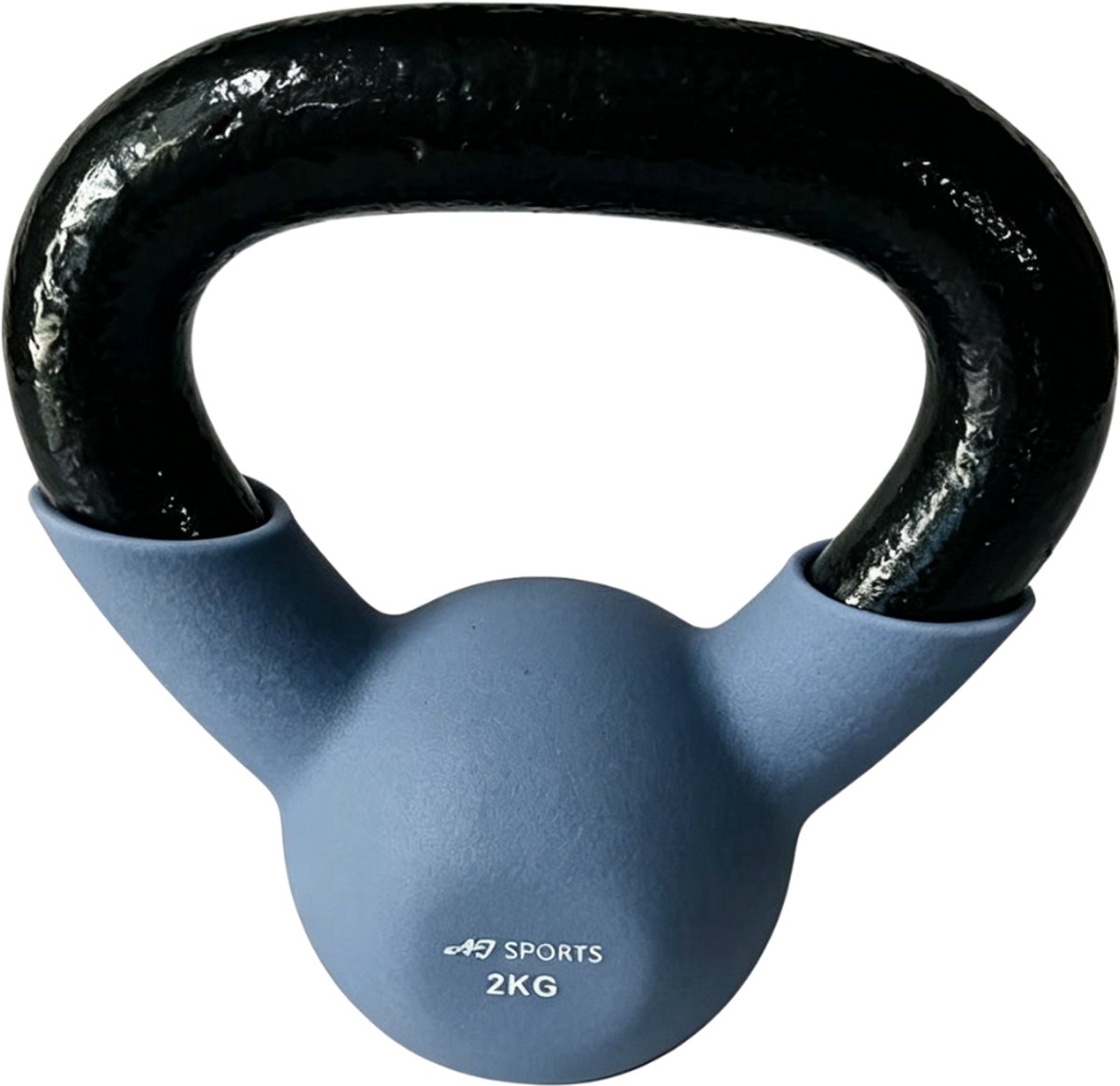 AJ-Sports Kettlebell 2 kg – Vinyl Gecoat Fitness Gewicht – Krachttraining, CrossFit & Full Body Workout – Met Brede Handgreep