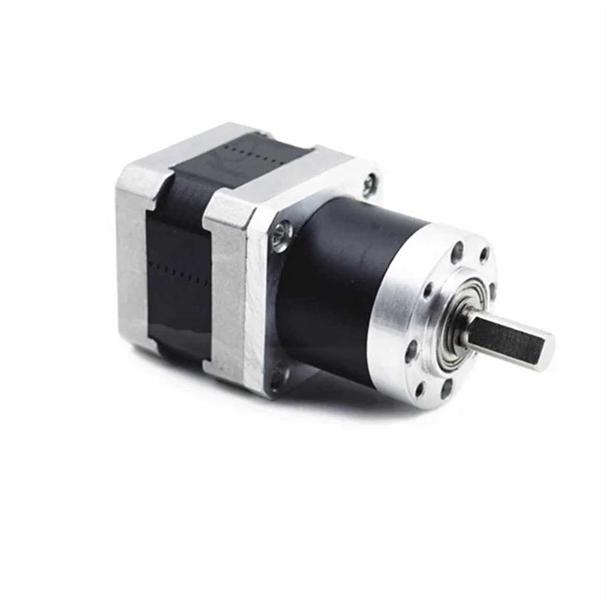 Stappenmotor Planetaire Vertraging - Gelijkstroommotor Hoog Koppel - Robotica Automatisering - Efficiënte Krachtoverbrenging - 36 mm - Zilverkleurig